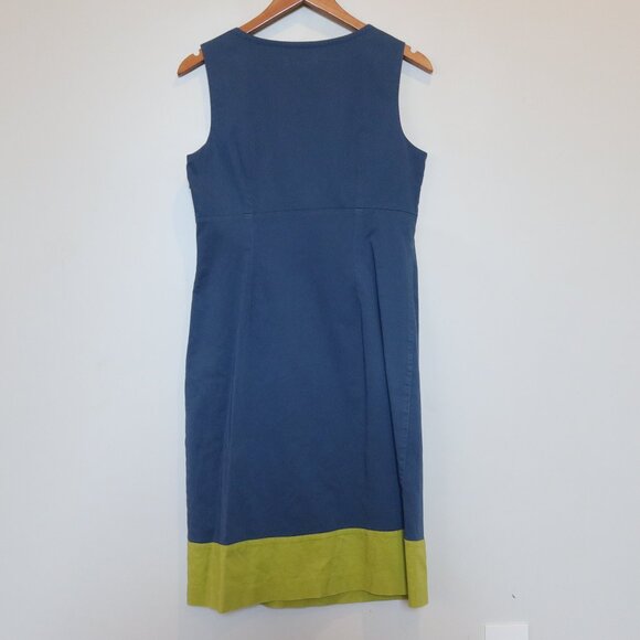 Boden beaded dress blue green embellished boho knee 10 long beaded artsy casual - Picture 3 of 10